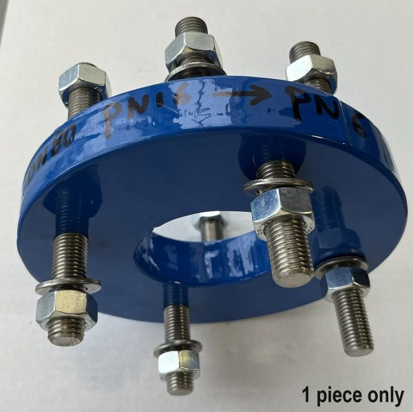 Verloopflens DN80-PN16/DN80-PN6 - Afbeelding 2