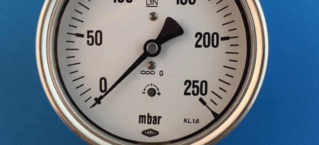 Manometer 100mm LD versie BosmaControls